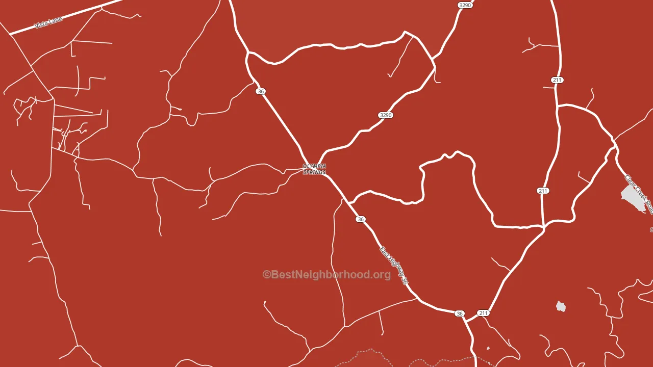 Olympia Springs, KY block-group political-lean map
