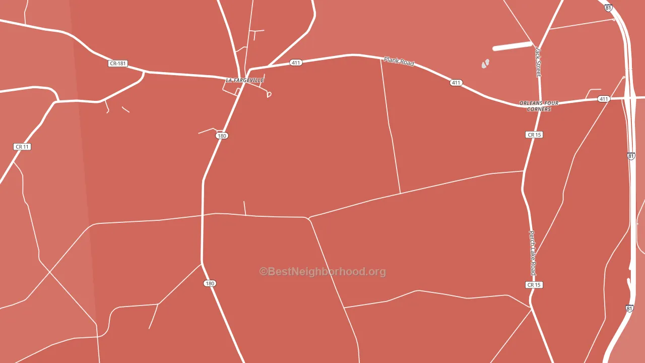 Omar, NY block-group political-lean map