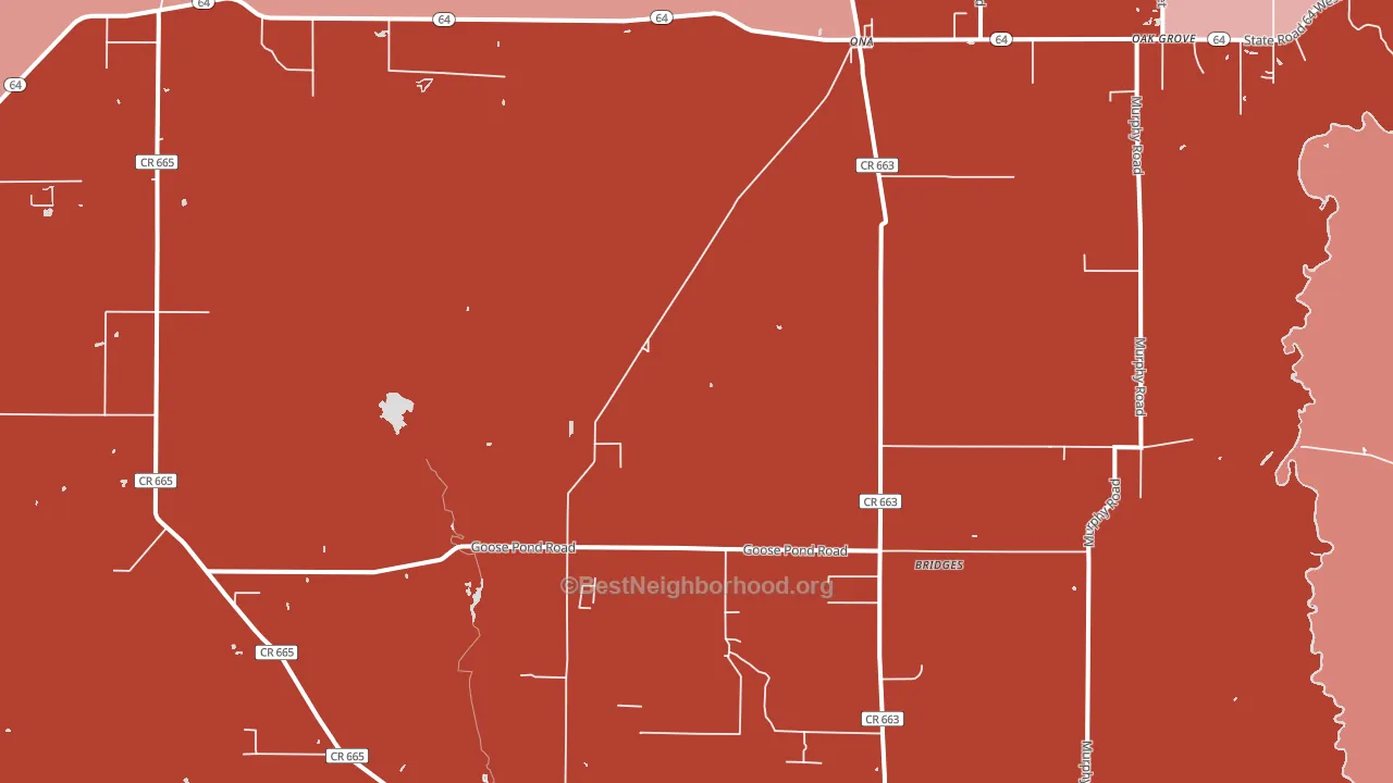 Ona, FL block-group political-lean map