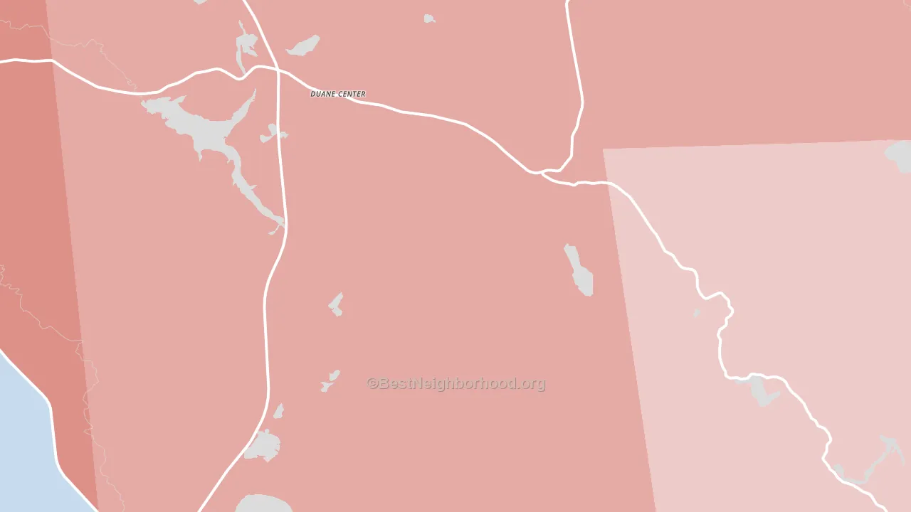 Onchiota, NY block-group political-lean map