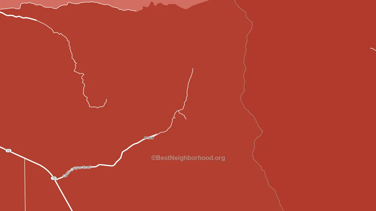 Ophir, UT block-group political-lean map