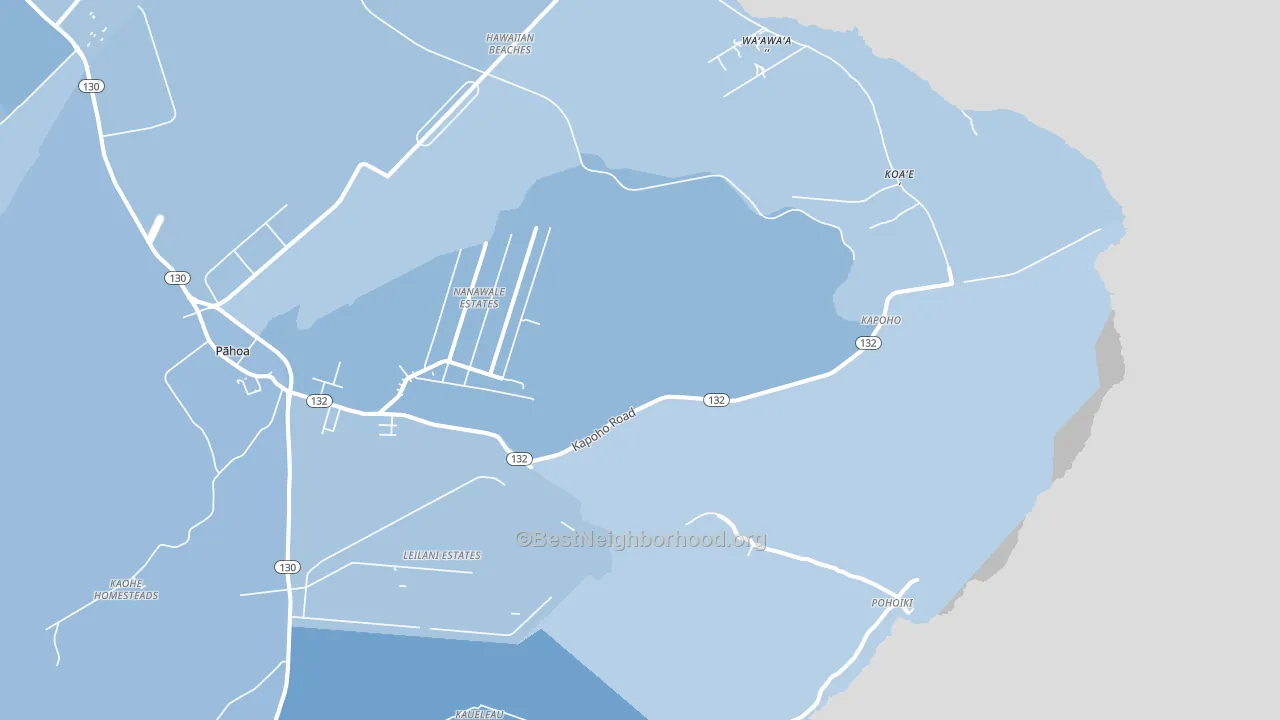 Opihikao, HI block-group political-lean map