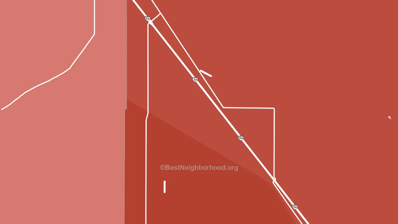 Orchard, ID block-group political-lean map