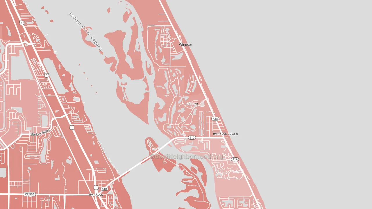 Orchid, FL block-group political-lean map