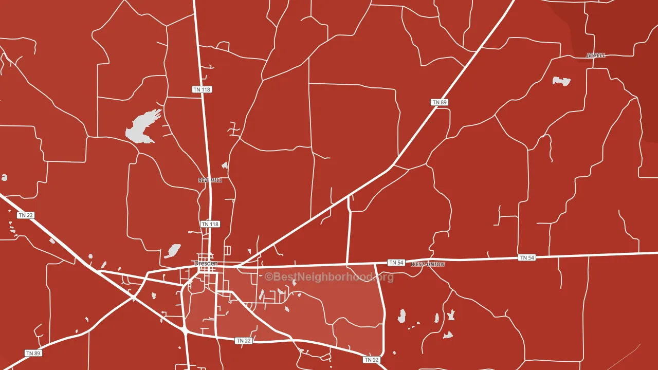 Ore Spring, TN block-group political-lean map
