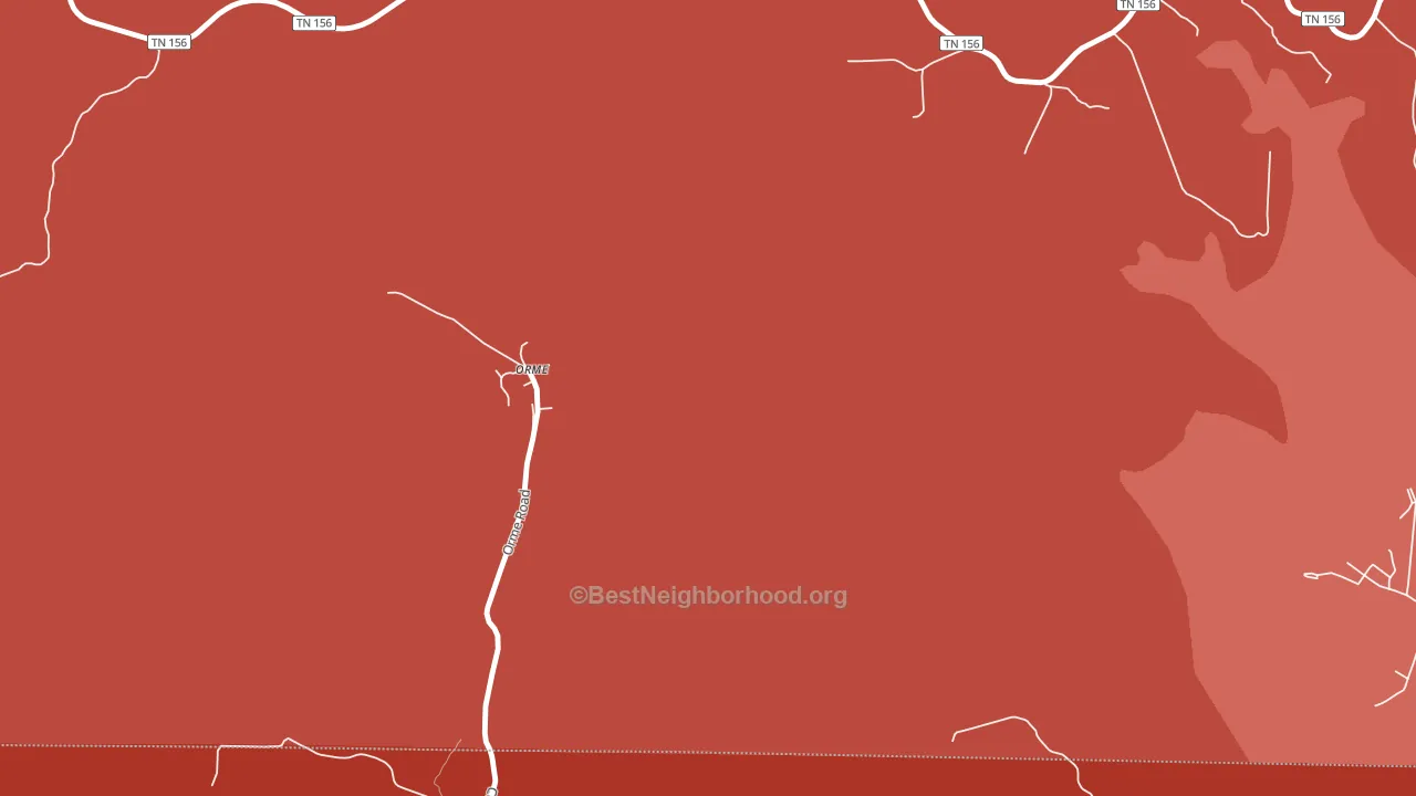 Orme, TN block-group political-lean map