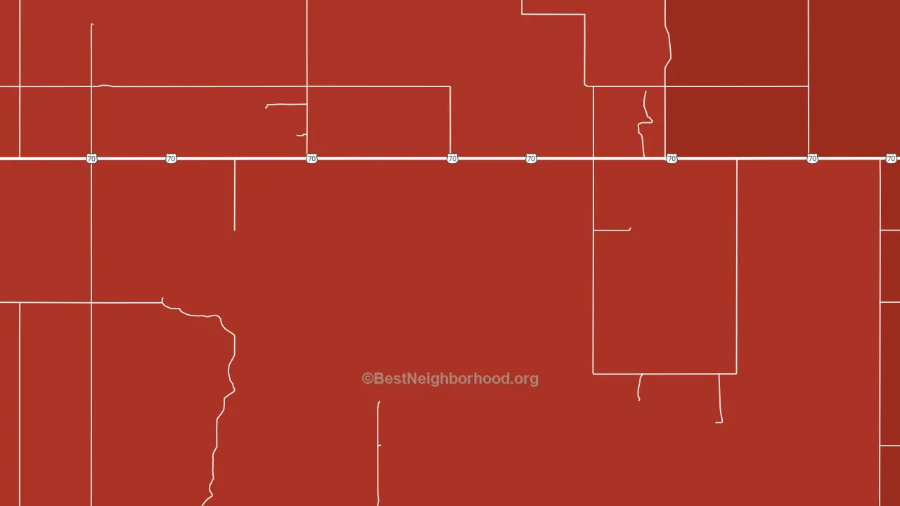Oscar, OK block-group political-lean map