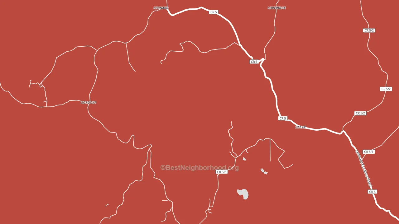Oscar, WV block-group political-lean map