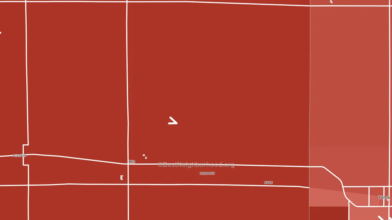 Otis, CO block-group political-lean map