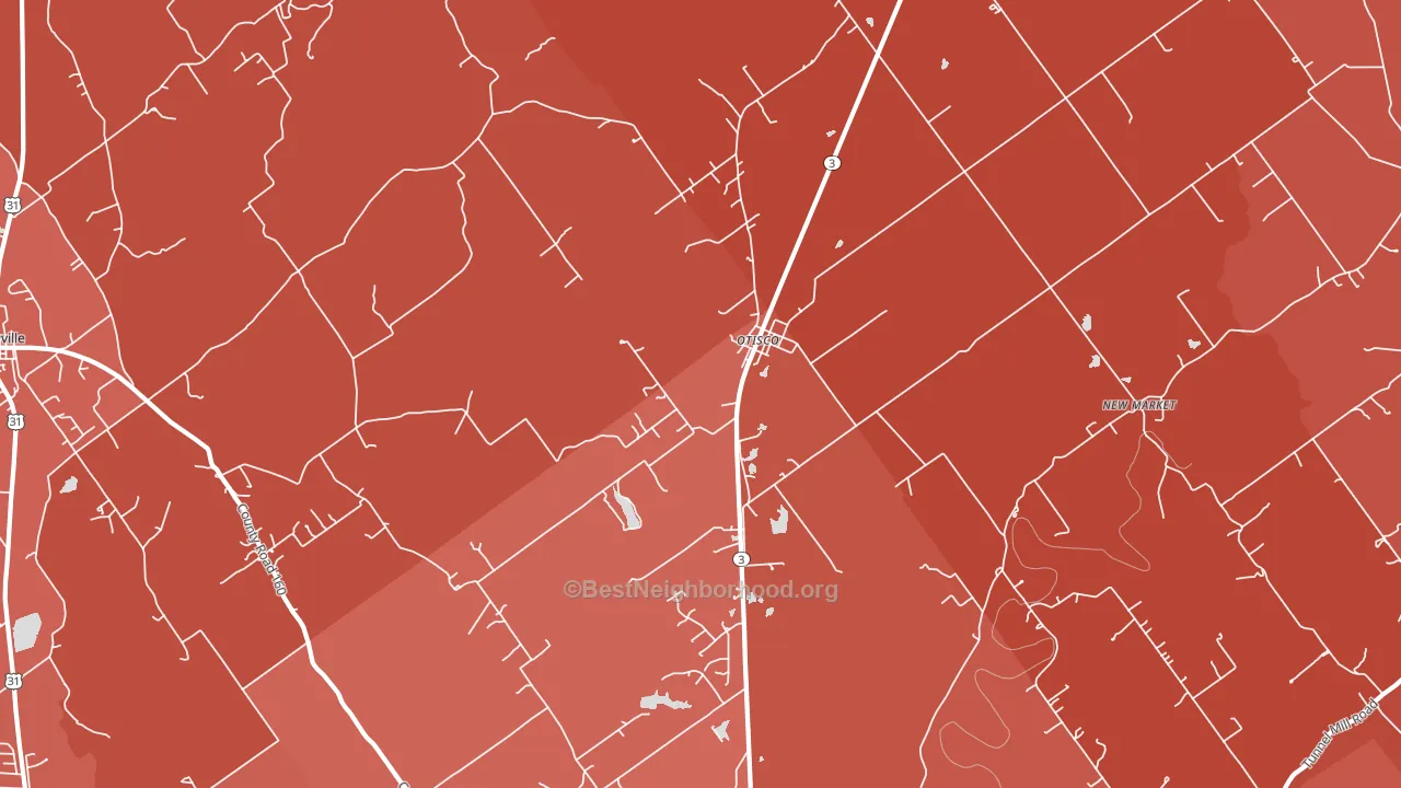 Otisco, IN block-group political-lean map