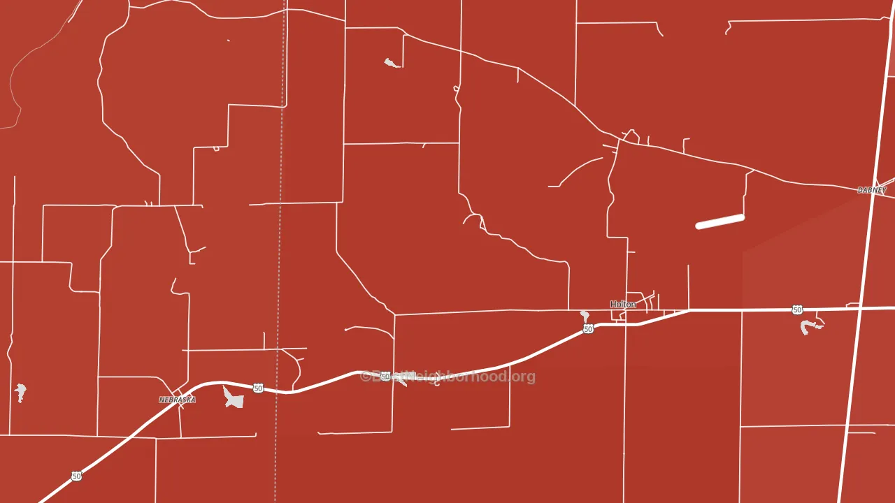 Otter Village, IN block-group political-lean map