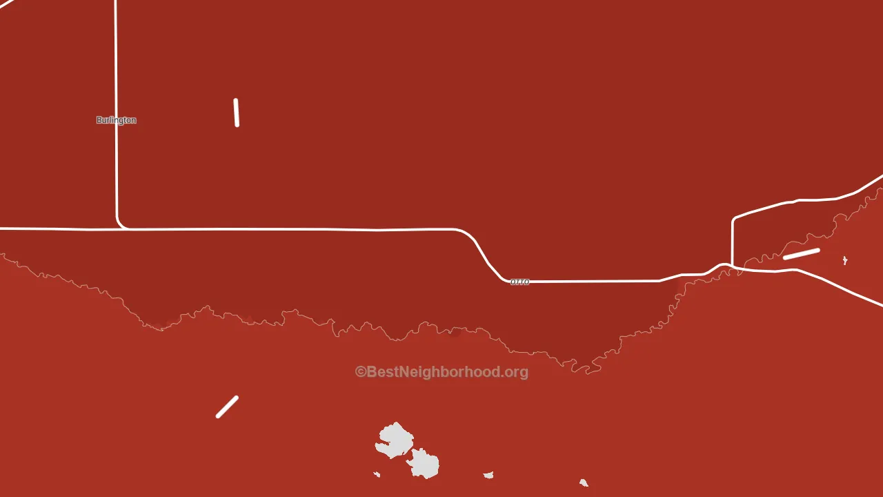 Otto, WY block-group political-lean map