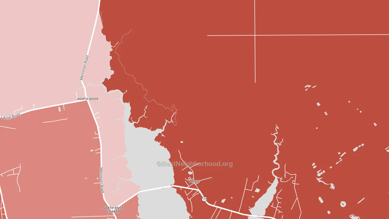 Otway, NC block-group political-lean map