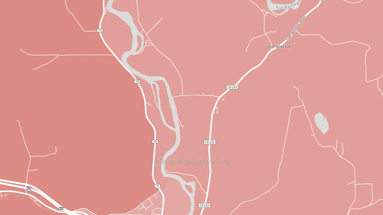 Ouaquaga, NY block-group political-lean map