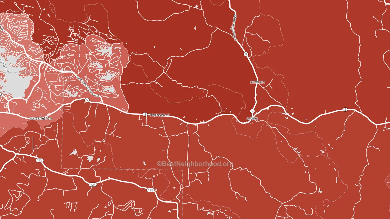 Owensville, AR block-group political-lean map