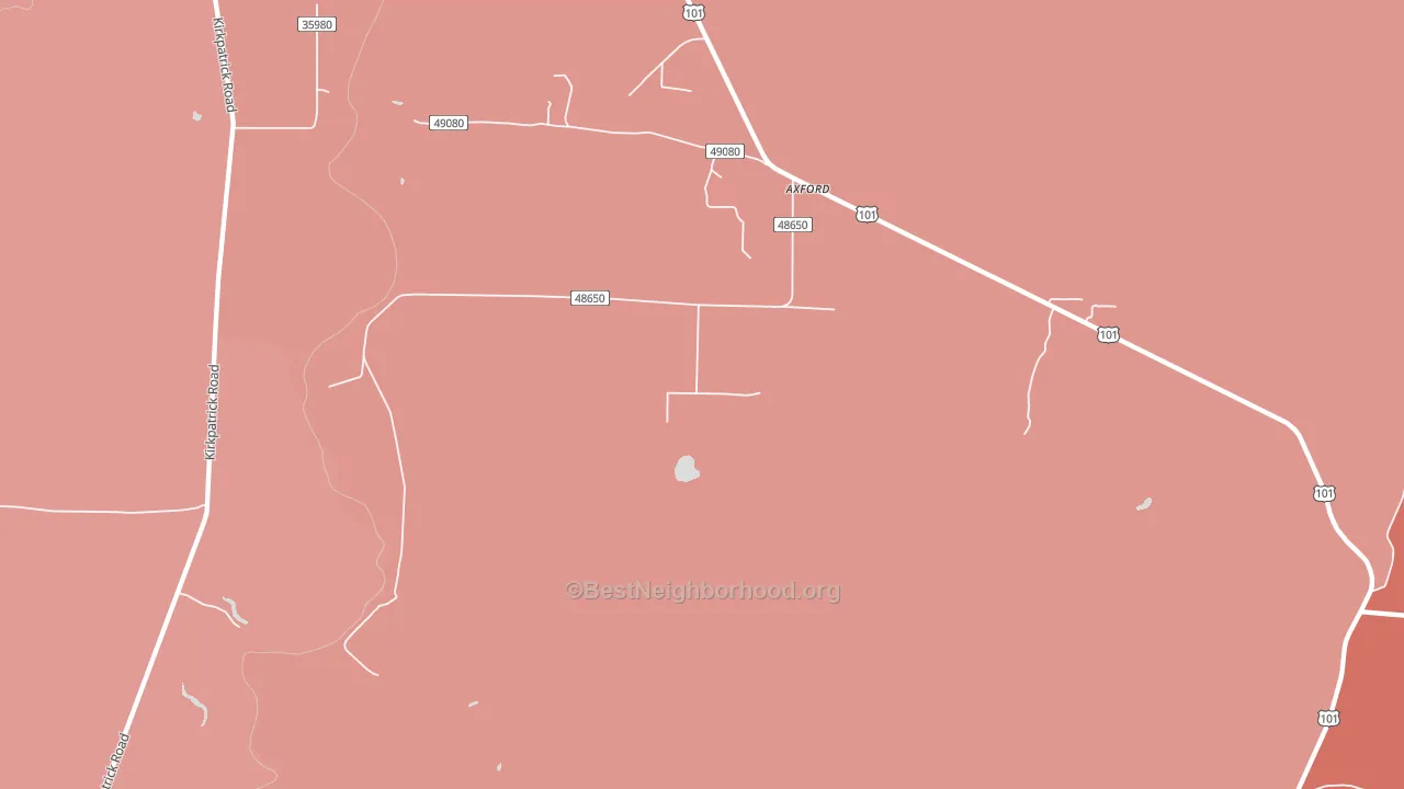 Oyhut, WA block-group political-lean map