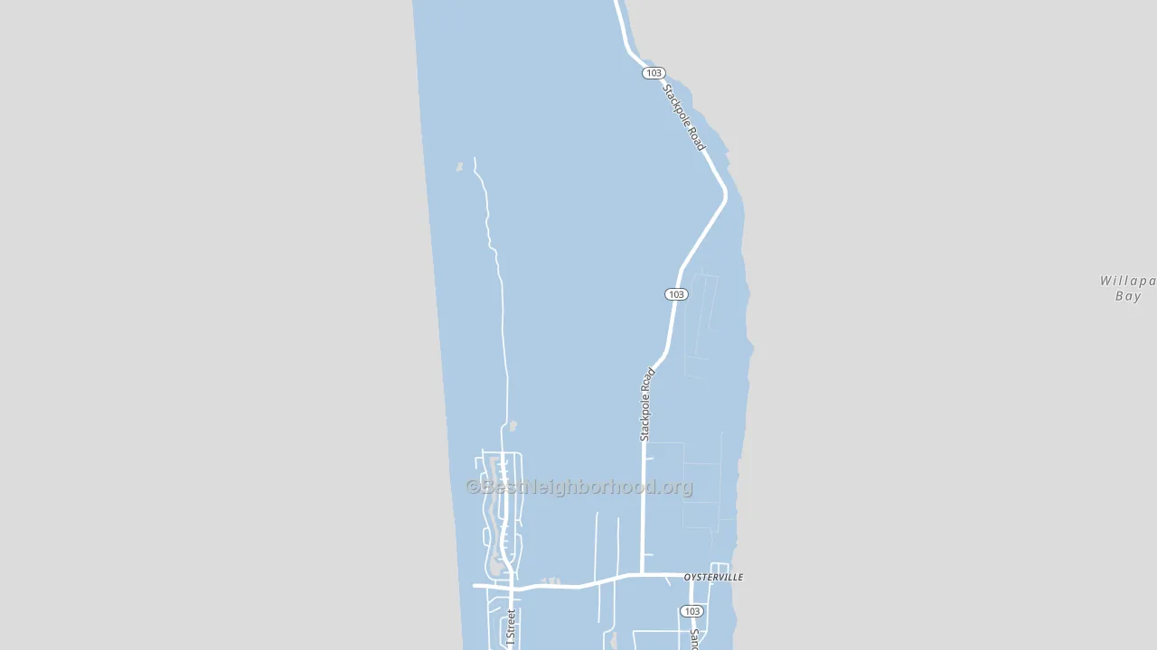 Oysterville, WA block-group political-lean map