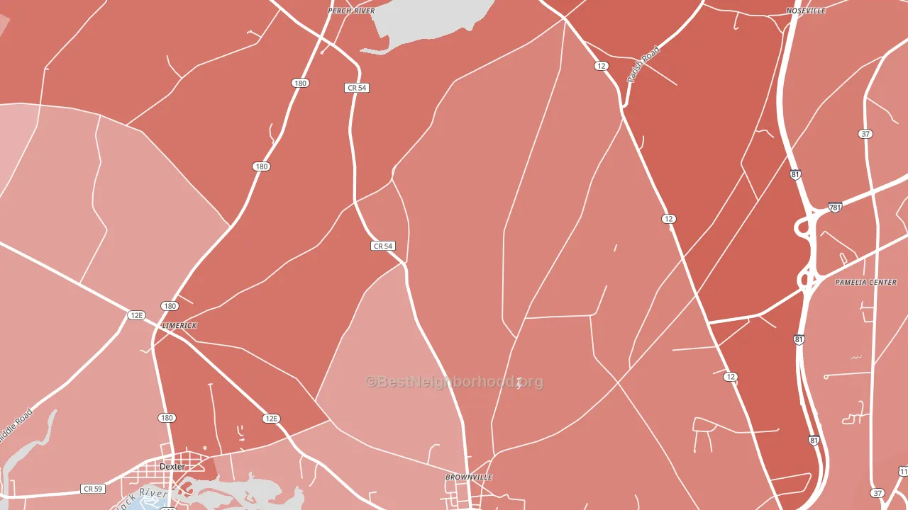 Paddy Hill, NY block-group political-lean map