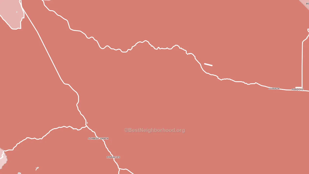Paicines, CA block-group political-lean map