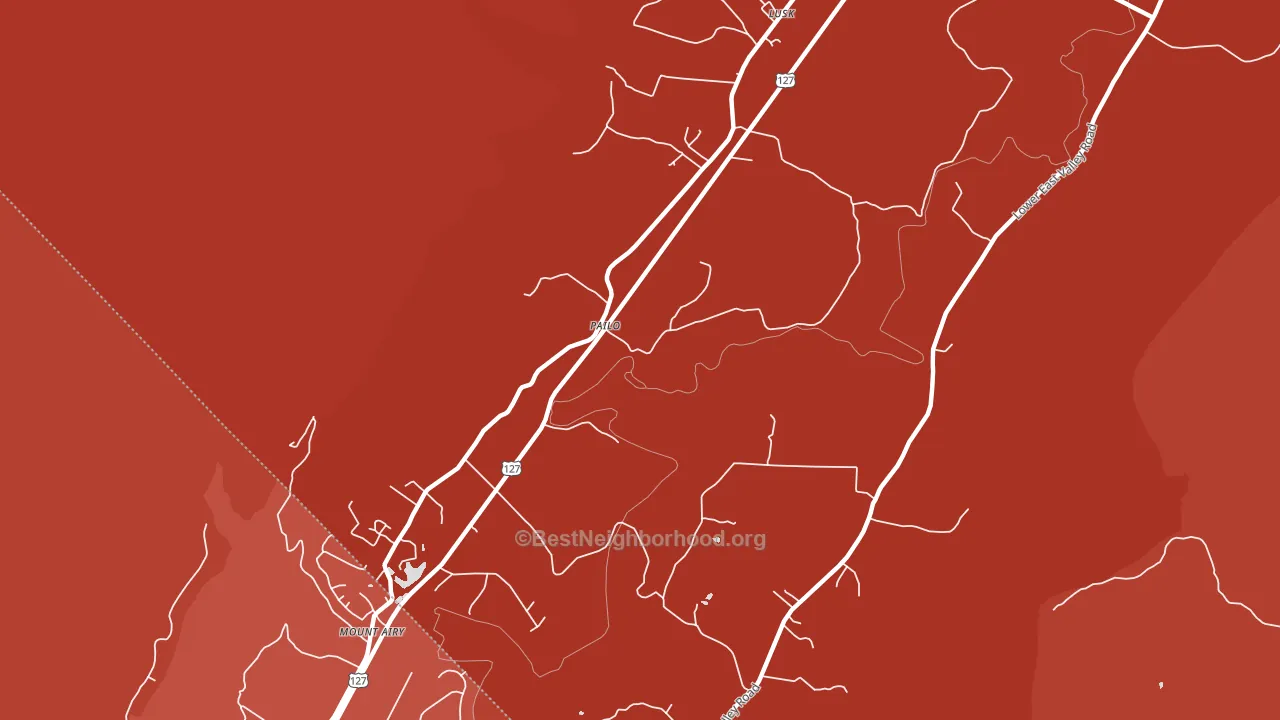 Pailo, TN block-group political-lean map