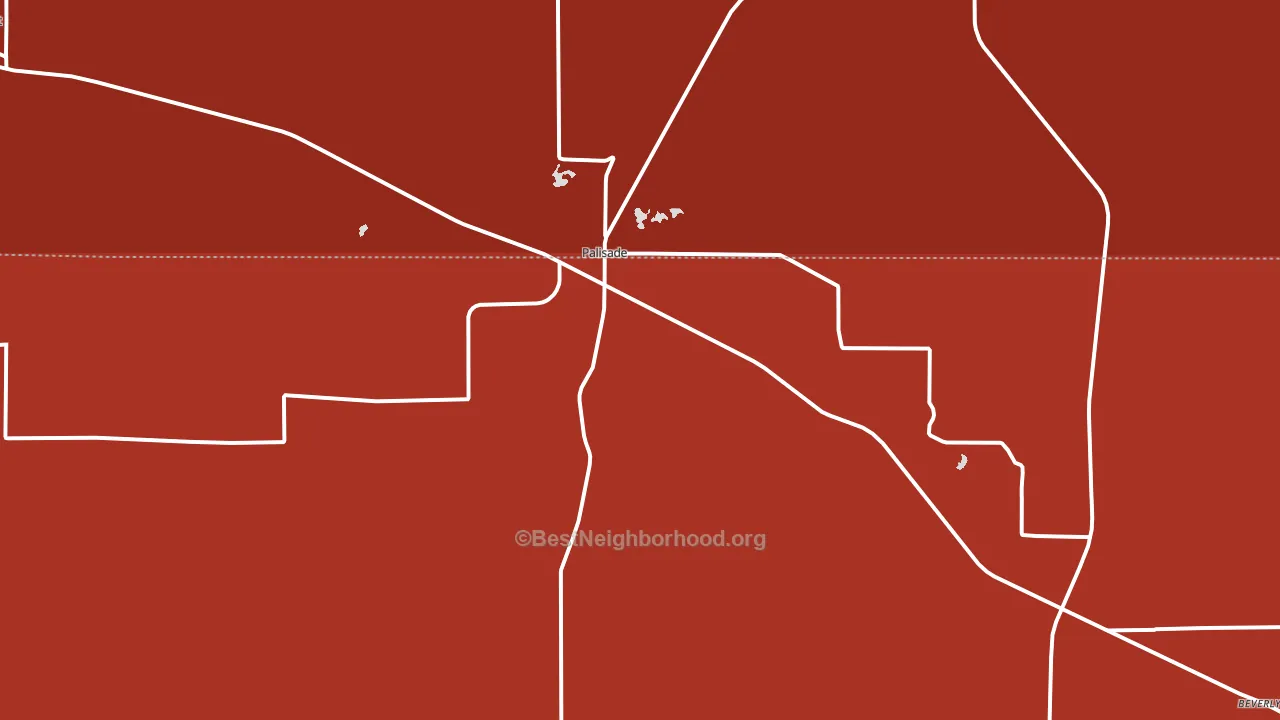 Palisade, NE block-group political-lean map