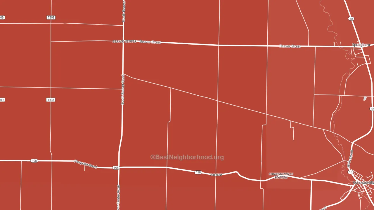 Palmer, PA block-group political-lean map
