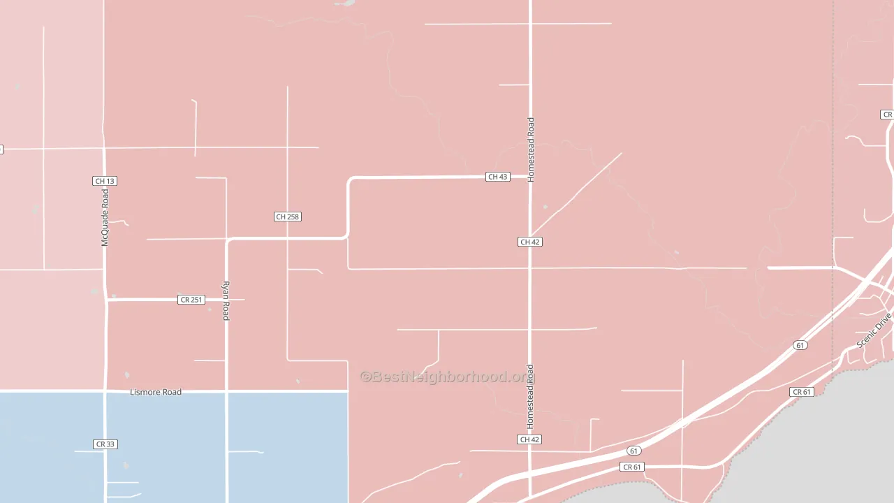 Palmers, MN block-group political-lean map