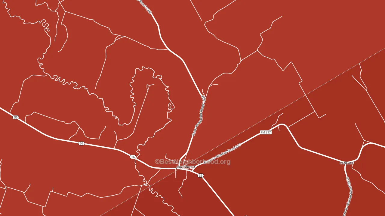 Pancake, TX block-group political-lean map