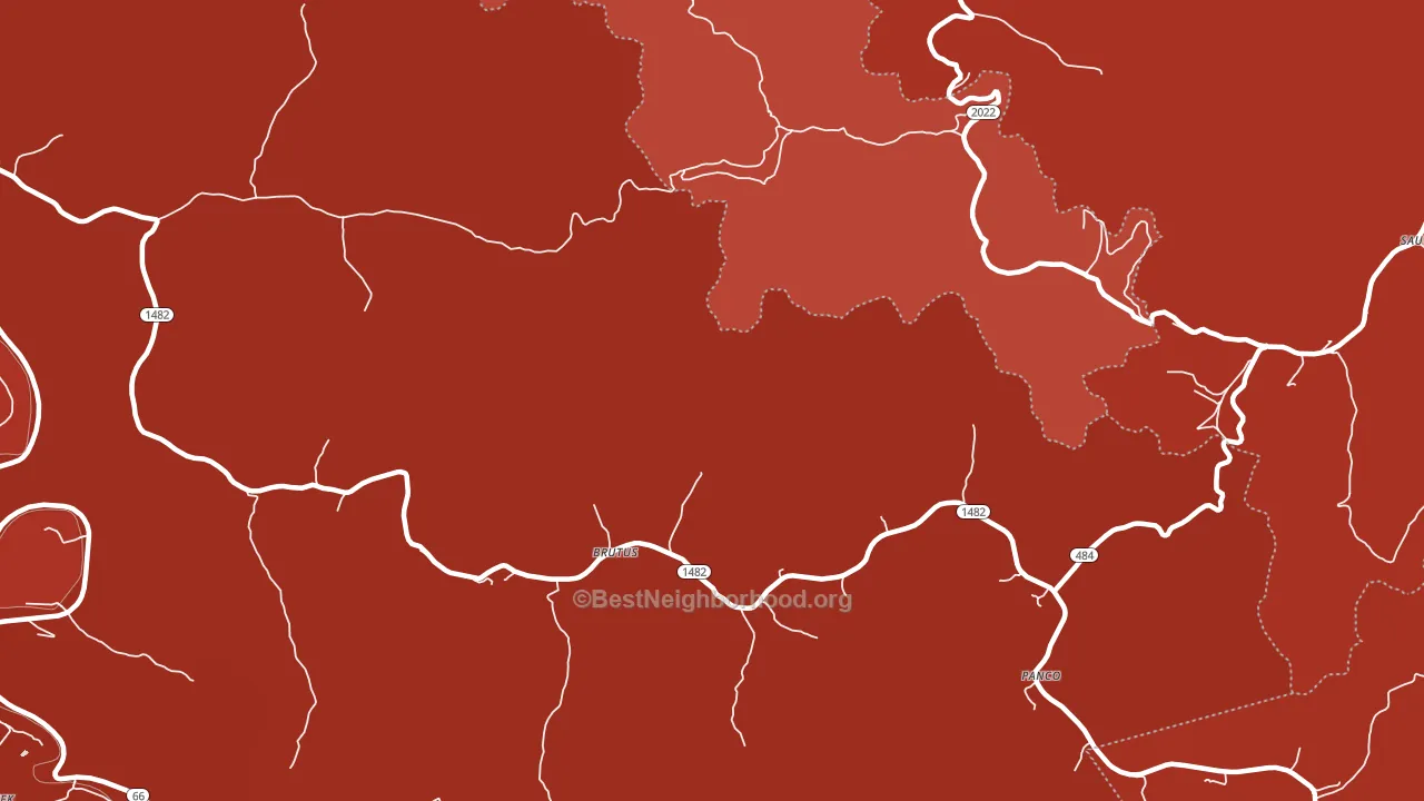 Panco, KY block-group political-lean map
