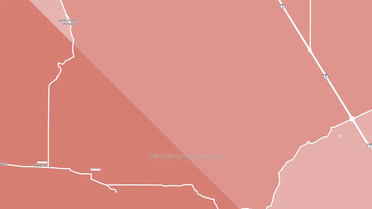 Panoche, CA block-group political-lean map