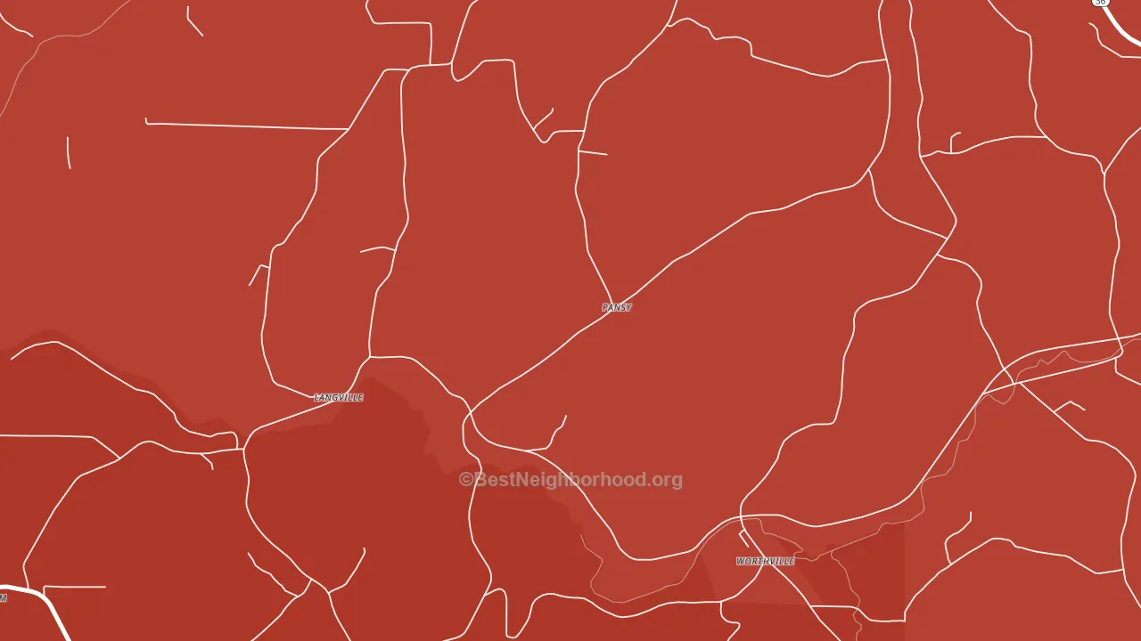 Pansy, PA block-group political-lean map