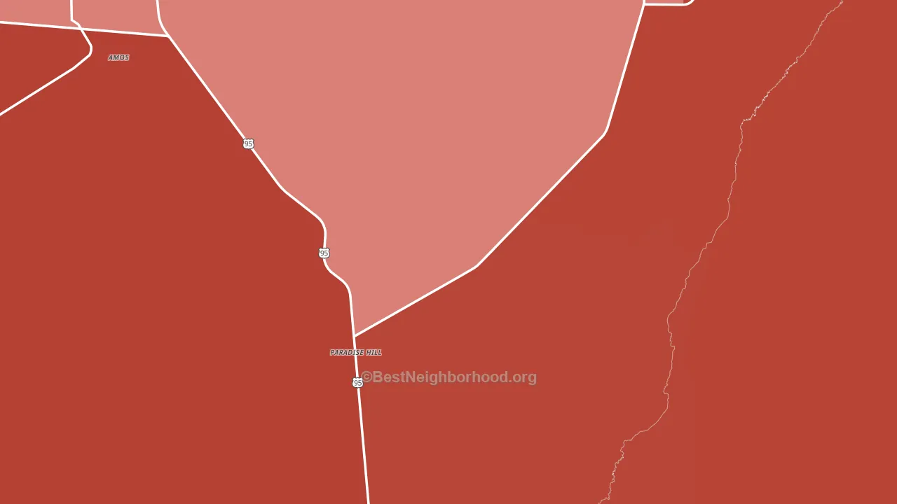 Paradise Hill, NV block-group political-lean map