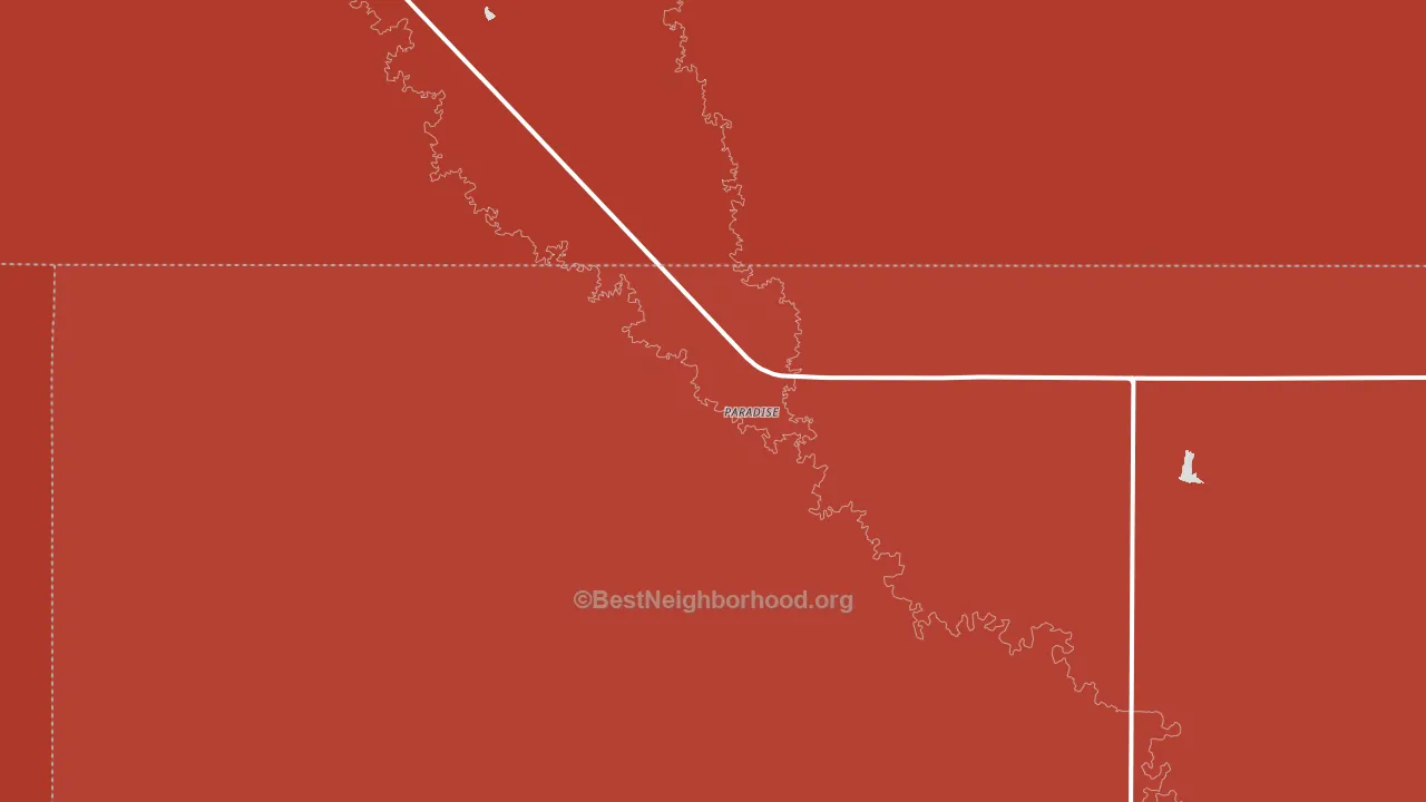 Paradise, KS block-group political-lean map