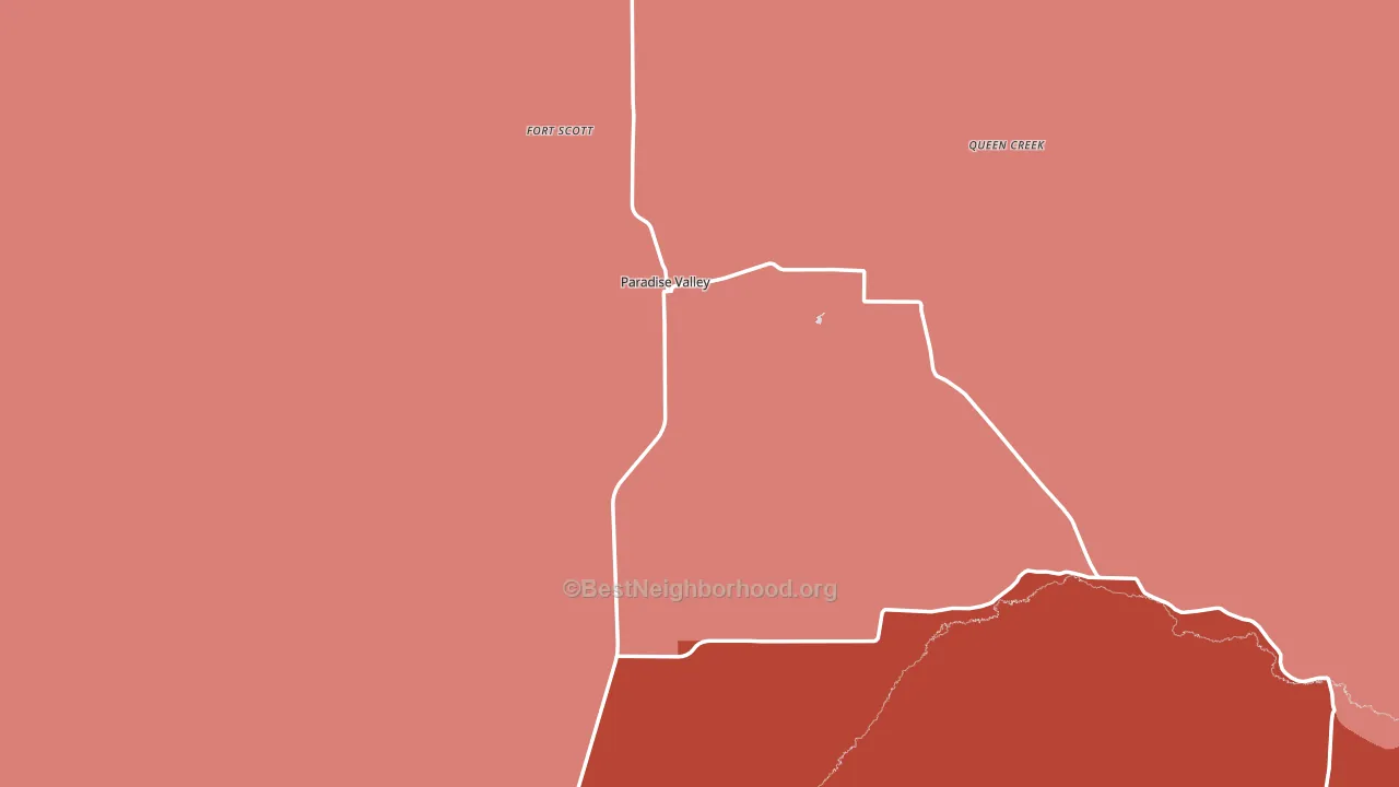 Paradise Valley, NV block-group political-lean map