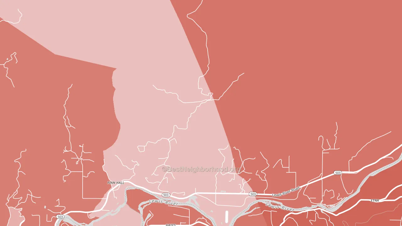 Paradise, WA block-group political-lean map
