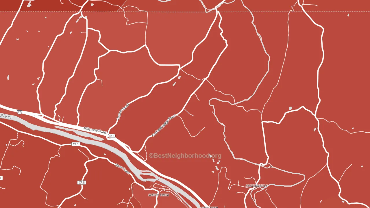 Park Head, MD block-group political-lean map