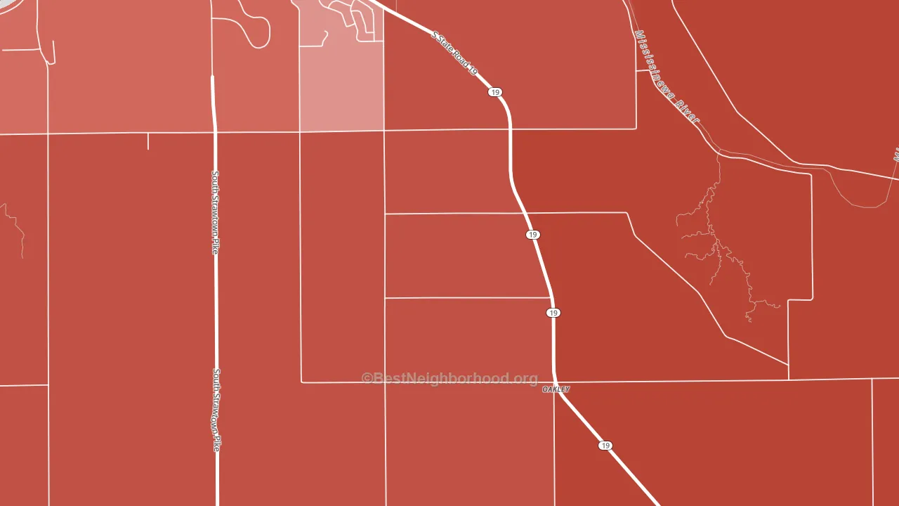 Park View Heights, IN block-group political-lean map
