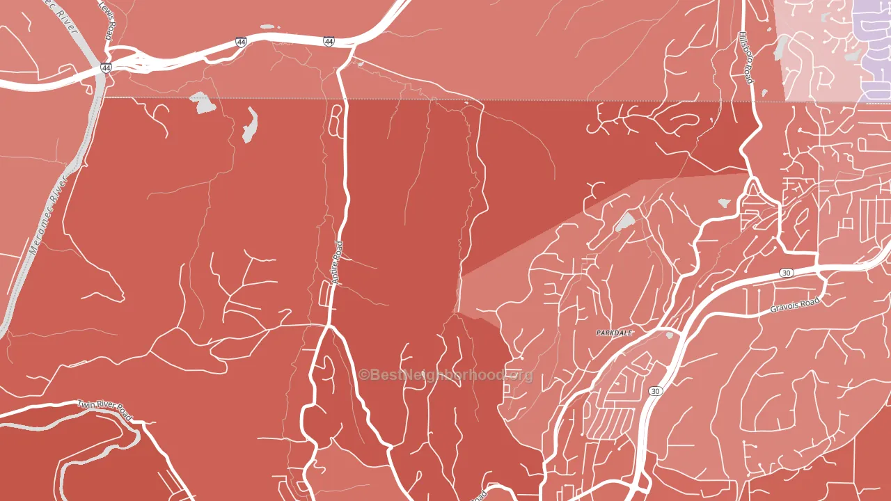 Parkdale, MO block-group political-lean map