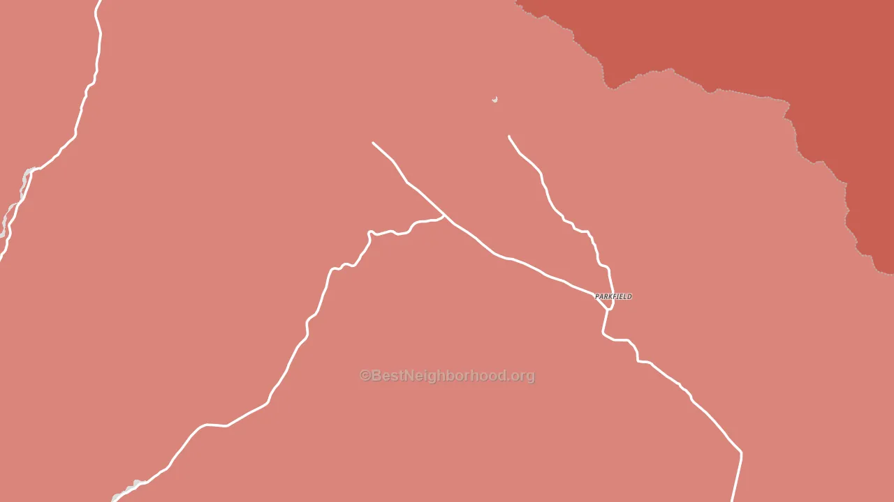 Parkfield, CA block-group political-lean map