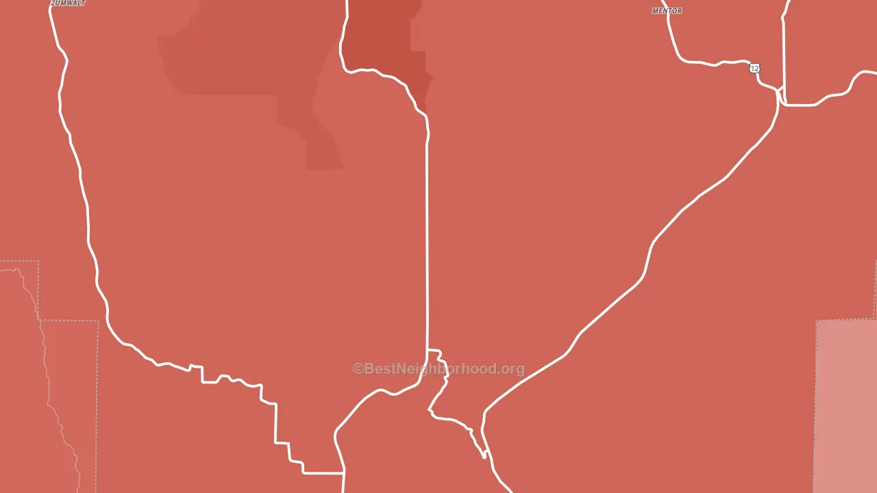 Pataha, WA block-group political-lean map