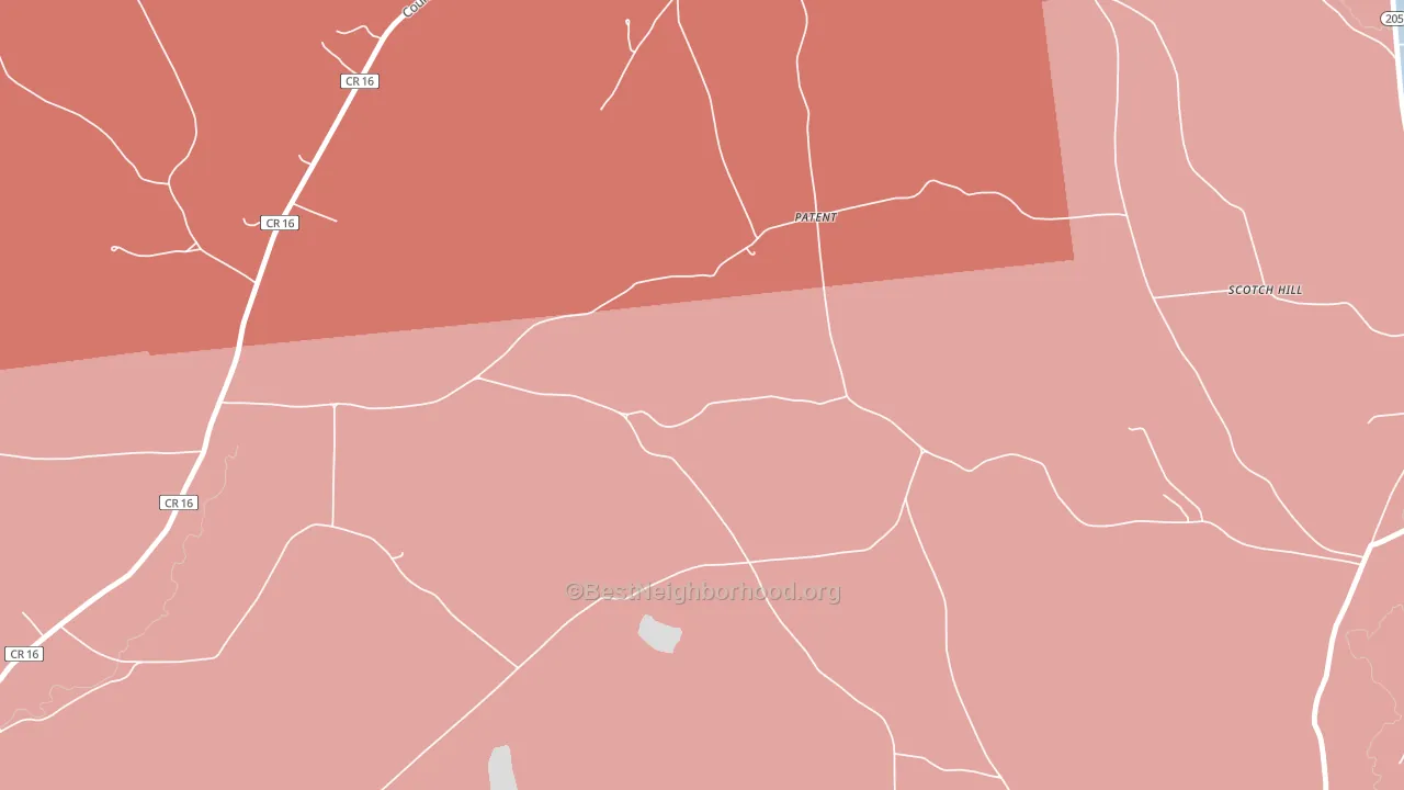 Patent, NY block-group political-lean map