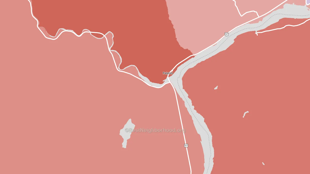 Pateros, WA block-group political-lean map