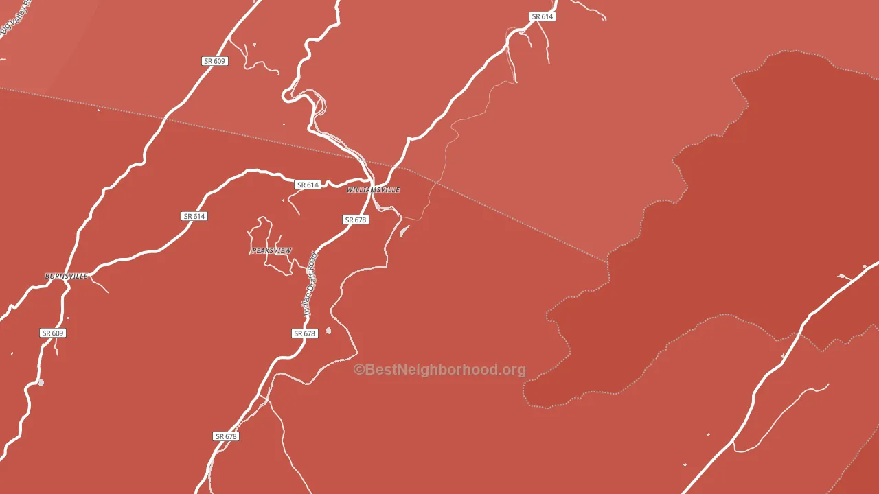 Patna, VA block-group political-lean map