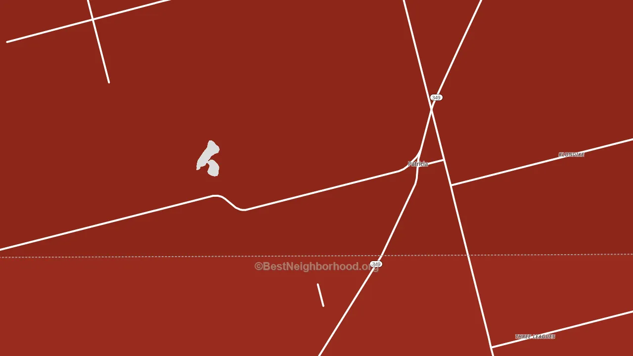 Patricia, TX block-group political-lean map