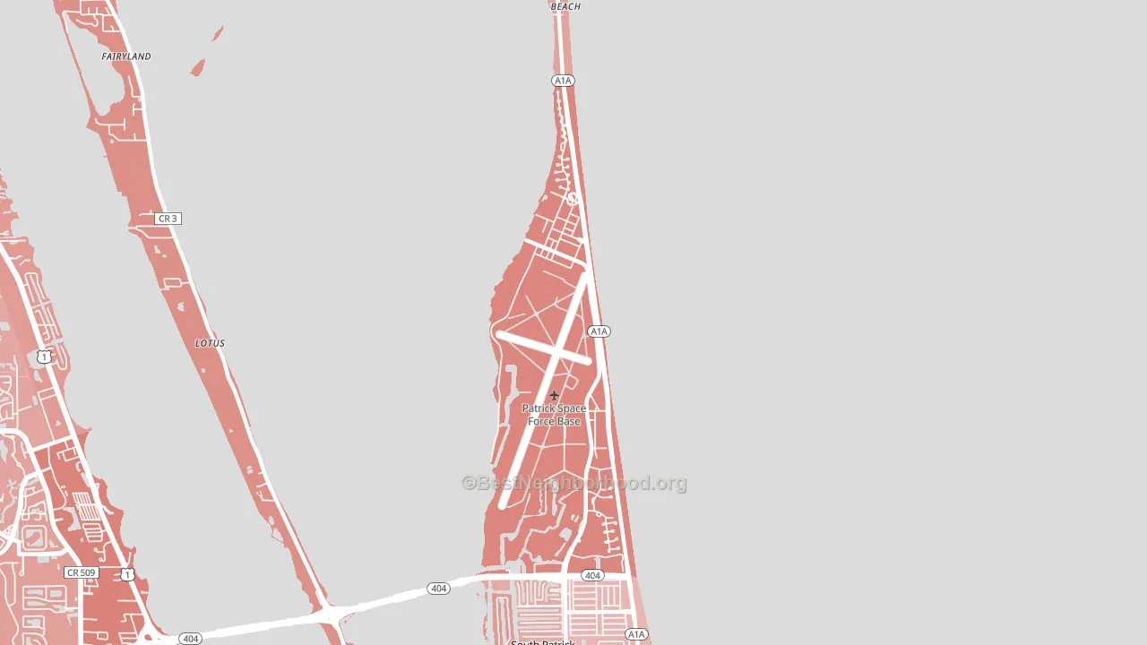 Patrick Afb, FL block-group political-lean map
