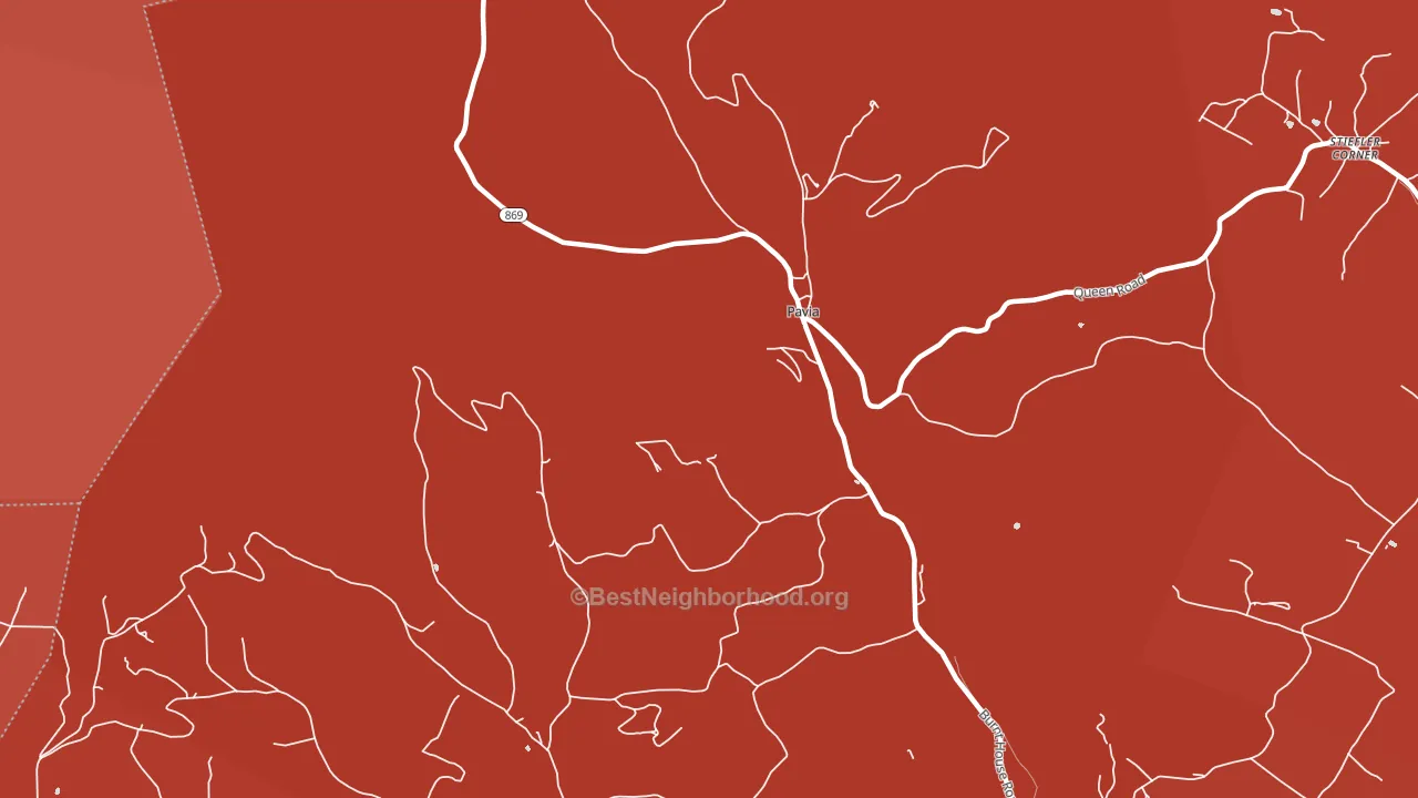 Pavia, PA block-group political-lean map