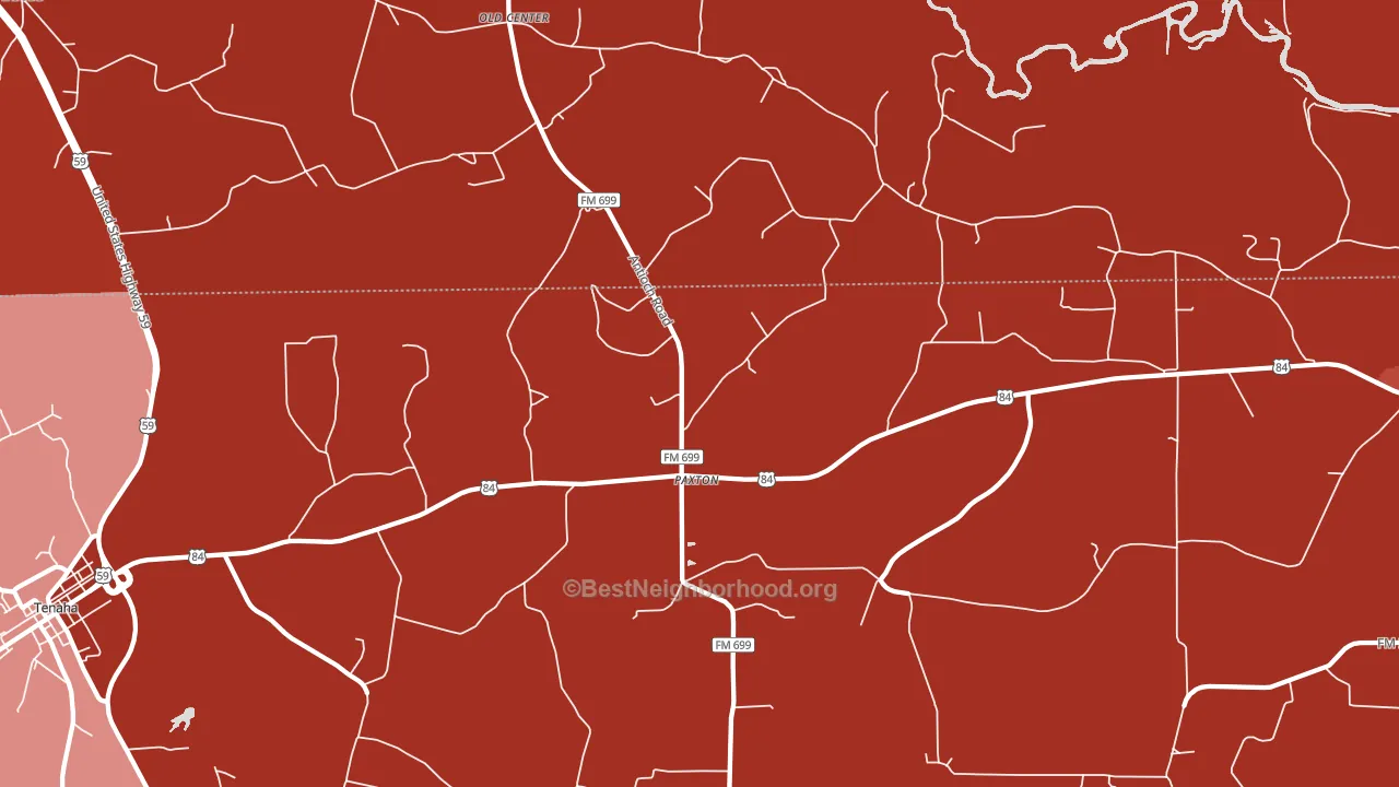 Paxton, TX block-group political-lean map