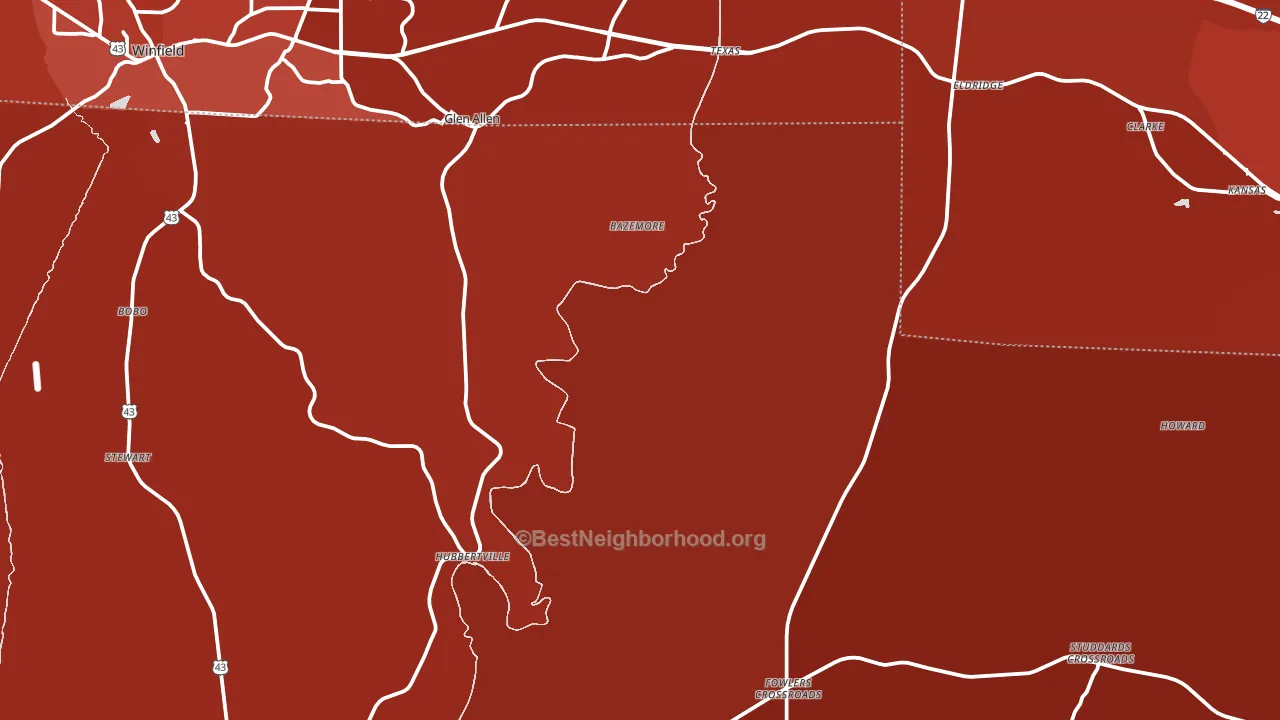 Pea Ridge, AL block-group political-lean map