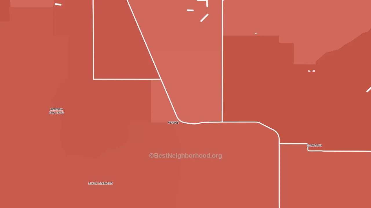 Pearce, AZ block-group political-lean map