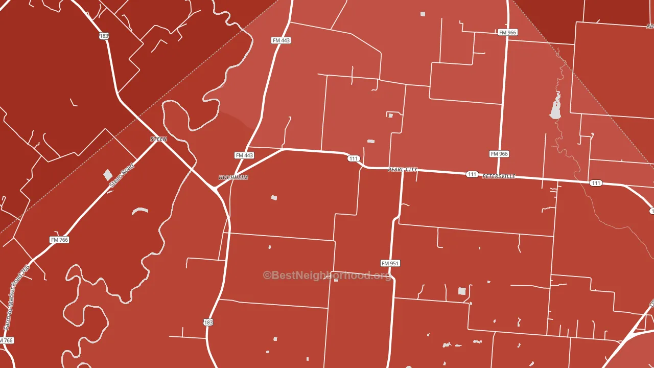 Pearl City, TX block-group political-lean map